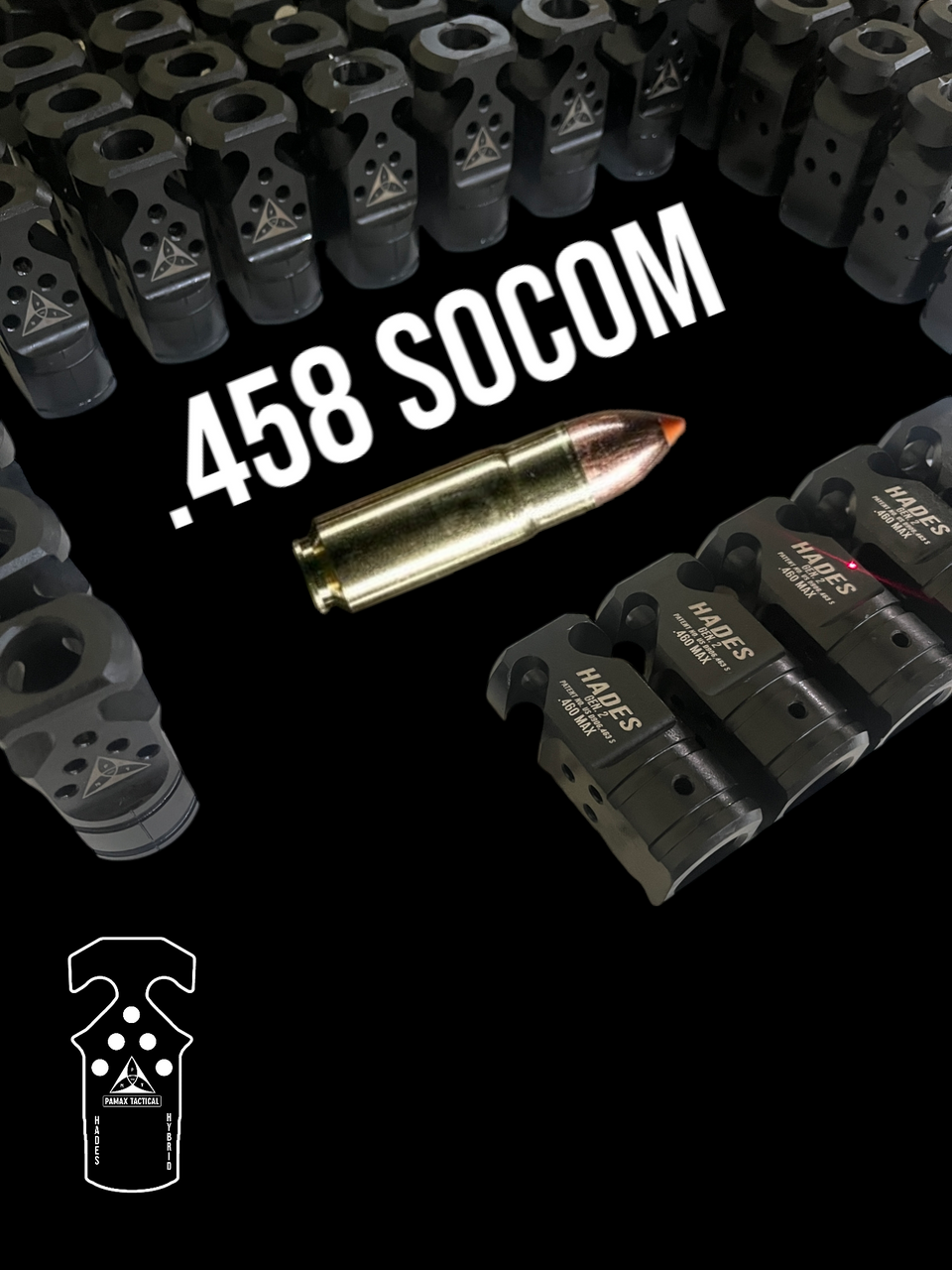 HADES Hybrid Gen2 .458 SOCOM Muzzle Device - 5/8x32 - Image 6