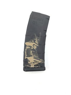 Samurai - Laser Engraved 30RD AR15 PMAG